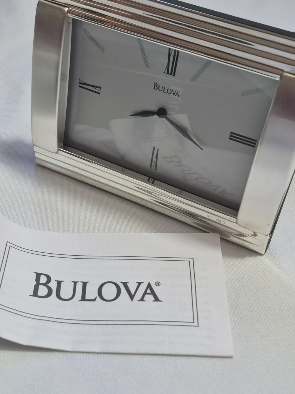Bulova polished rectangular